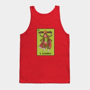 El Saltamontes // Mexican Luchador Grasshopper Loteria Card Tank Top